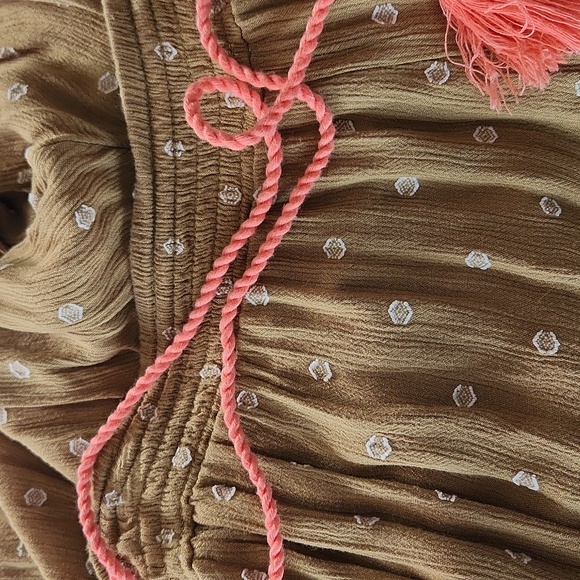 NWOT...FYree People Bohemian Olive Green Wide-Leg Pants - Picture 13 of 15